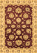 Machine Washable Oriental Brown Traditional Rug, wshabs4081brn