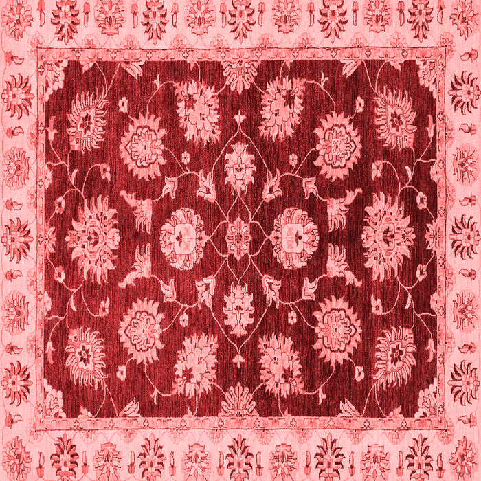 Machine Washable Oriental Red Traditional Rug, wshabs4081red