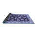 Sideview of Oriental Blue Traditional Rug, abs4081blu