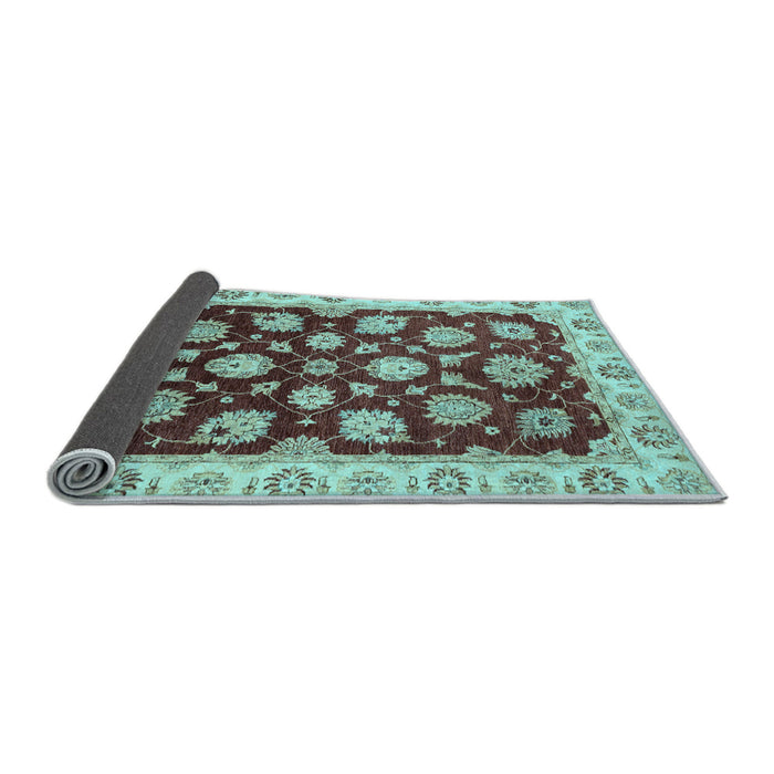 Sideview of Oriental Light Blue Traditional Rug, abs4081lblu