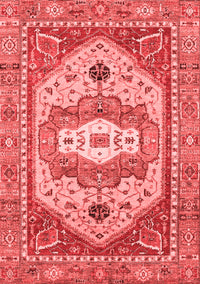 Abstract Red Modern Rug, abs4082red