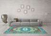 Machine Washable Abstract Light Blue Modern Rug in a Living Room, wshabs4082lblu