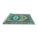 Sideview of Machine Washable Abstract Light Blue Modern Rug, wshabs4082lblu