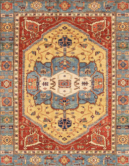 Abstract Chestnut Red Modern Rug, abs4082
