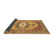 Sideview of Abstract Brown Modern Rug, abs4082brn