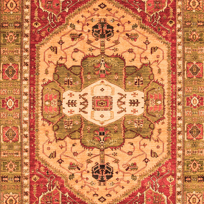 Machine Washable Abstract Orange Modern Area Rugs, wshabs4082org