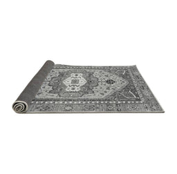 Sideview of Abstract Gray Modern Rug, abs4082gry