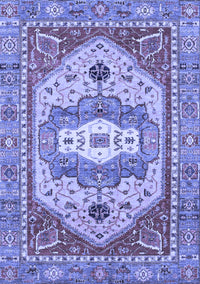 Abstract Blue Modern Rug, abs4082blu