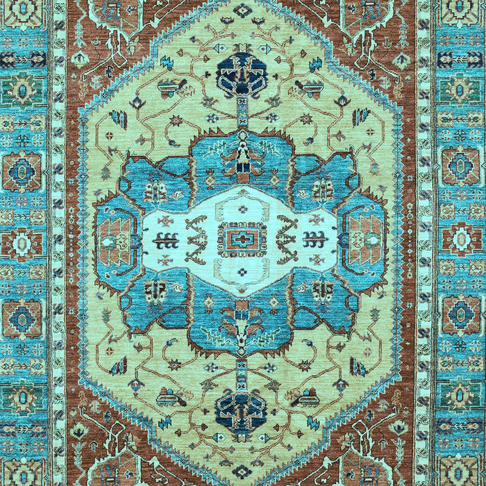 Abstract Light Blue Modern Rug, abs4082lblu