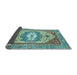 Sideview of Abstract Light Blue Modern Rug, abs4082lblu