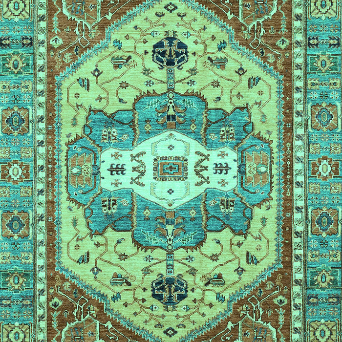 Machine Washable Abstract Turquoise Modern Area Rugs, wshabs4082turq
