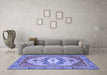 Machine Washable Abstract Blue Modern Rug in a Living Room, wshabs4082blu