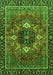 Machine Washable Persian Green Traditional Area Rugs, wshabs4083grn