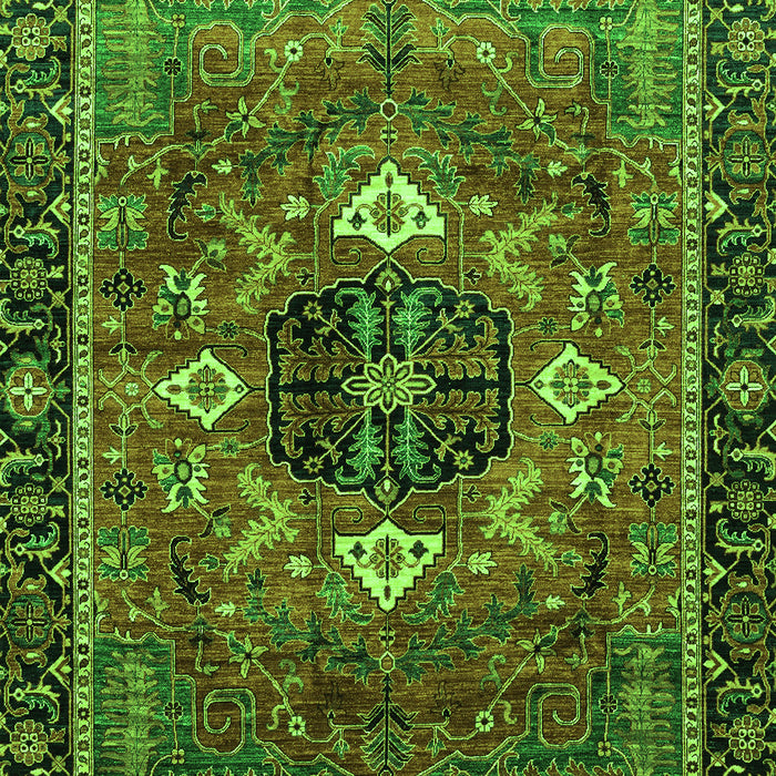 Machine Washable Persian Green Traditional Area Rugs, wshabs4083grn