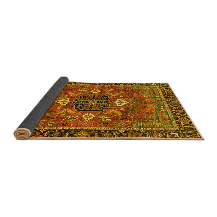Sideview of Persian Yellow Traditional Rug, abs4083yw