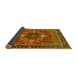 Sideview of Persian Yellow Traditional Rug, abs4083yw