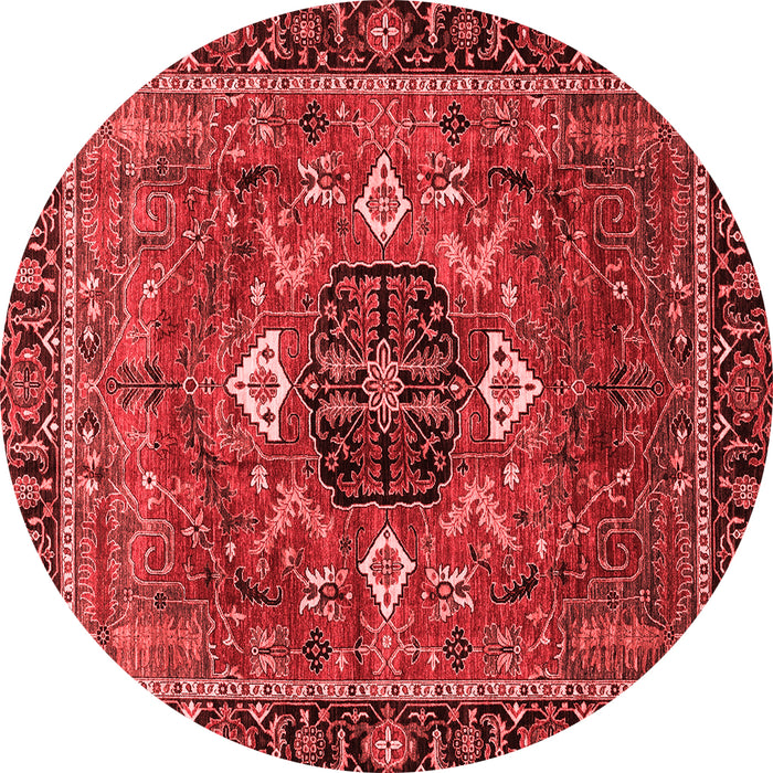 Machine Washable Persian Red Traditional Rug, wshabs4083red