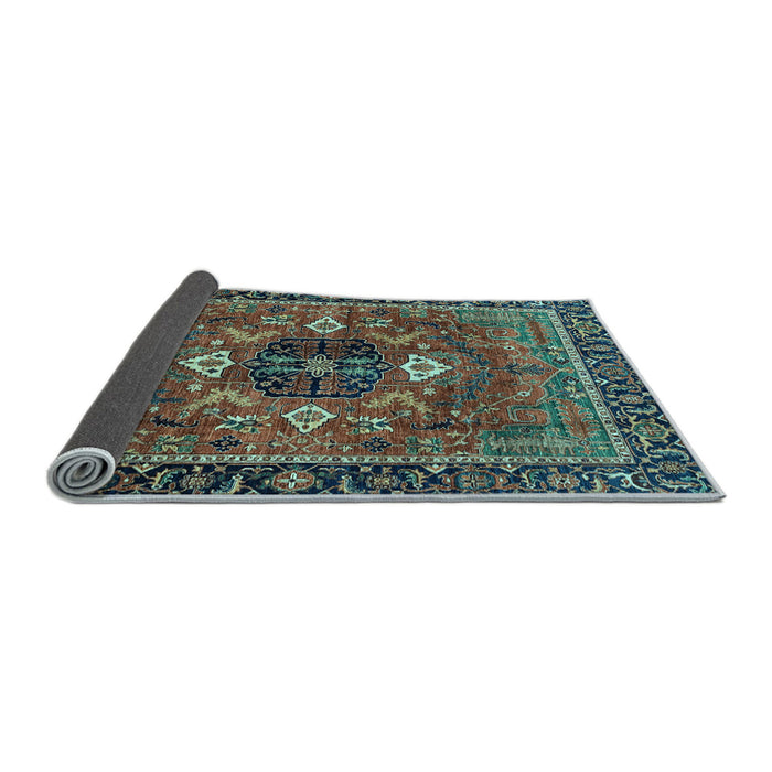 Sideview of Persian Light Blue Traditional Rug, abs4083lblu