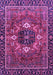 Machine Washable Persian Purple Traditional Area Rugs, wshabs4083pur