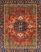 Abstract Saffron Red Persian Rug, abs4083