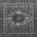 Square Machine Washable Persian Gray Traditional Rug, wshabs4083gry