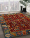 Machine Washable Abstract Brown Rug in a Family Room, wshabs4084