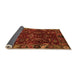 Sideview of Abstract Orange Modern Rug, abs4084org