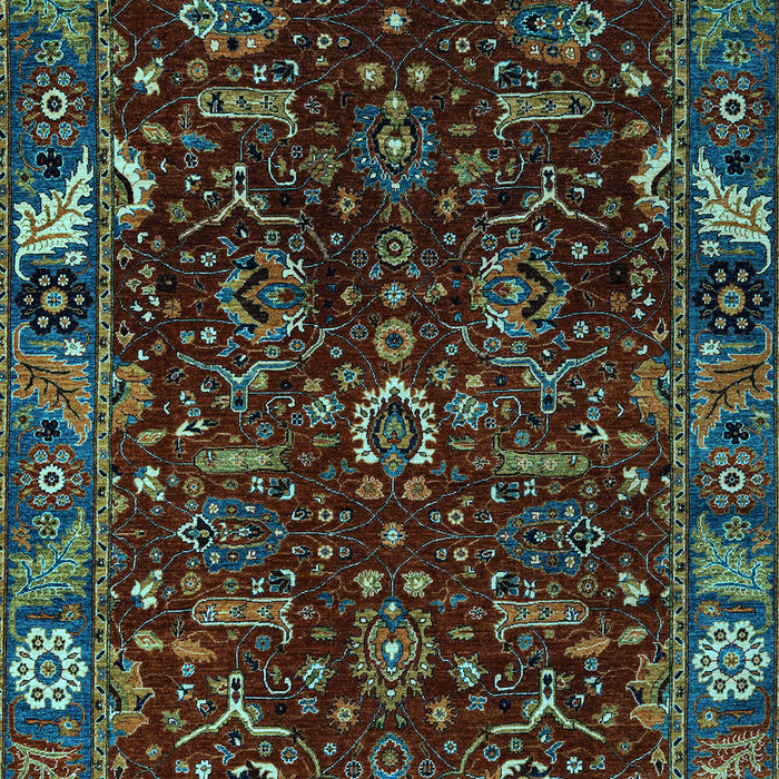 Machine Washable Abstract Light Blue Modern Rug, wshabs4084lblu