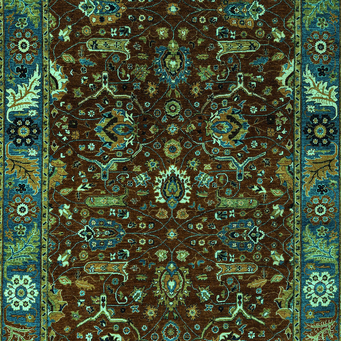 Abstract Turquoise Modern Rug, abs4084turq