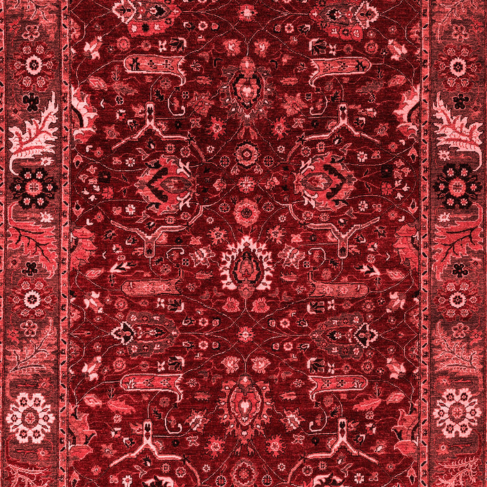 Abstract Red Modern Area Rugs