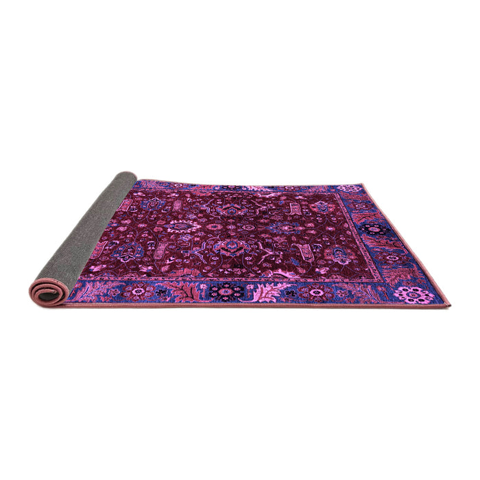 Sideview of Abstract Purple Modern Rug, abs4084pur