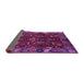 Sideview of Abstract Purple Modern Rug, abs4084pur