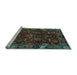 Sideview of Machine Washable Abstract Light Blue Modern Rug, wshabs4084lblu