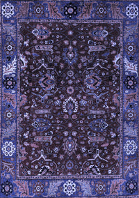 Abstract Blue Modern Rug, abs4084blu