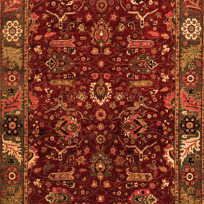 Abstract Orange Modern Rug, abs4084org