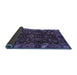 Sideview of Abstract Blue Modern Rug, abs4084blu