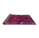 Sideview of Abstract Pink Modern Rug, abs4084pnk