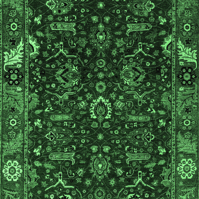 Abstract Emerald Green Modern Rug, abs4084emgrn