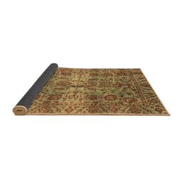 Sideview of Abstract Brown Modern Rug, abs4085brn