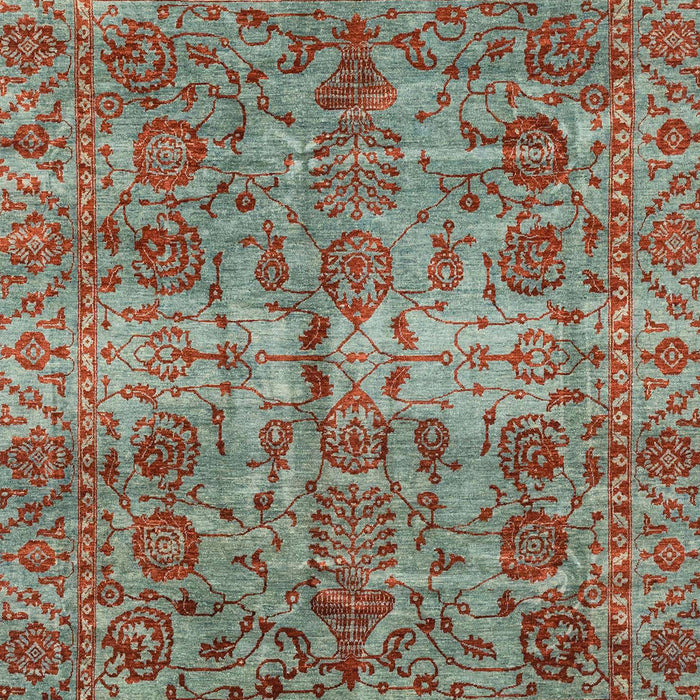 Machine Washable Abstract Brown Red Rug, wshabs4085