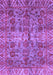 Machine Washable Abstract Purple Modern Area Rugs, wshabs4085pur