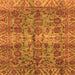 Square Abstract Orange Modern Rug, abs4085org