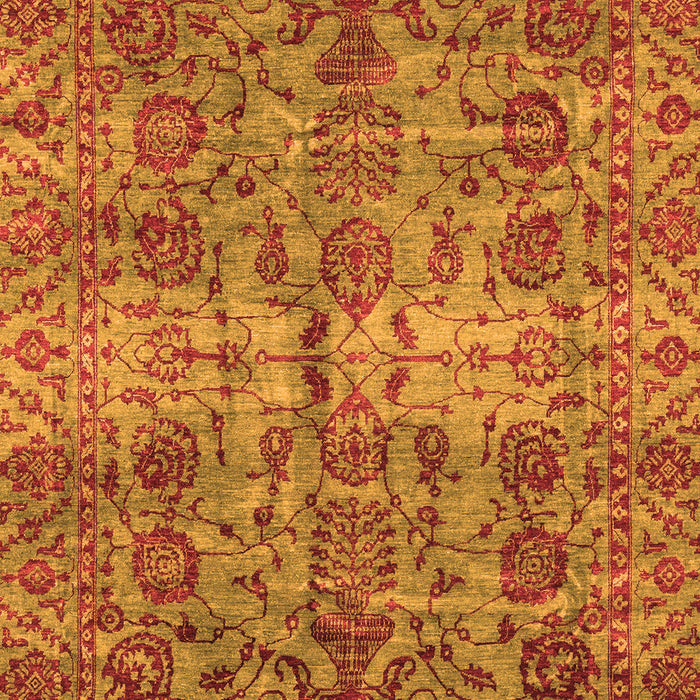 Machine Washable Abstract Orange Modern Area Rugs, wshabs4085org