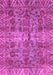 Machine Washable Abstract Pink Modern Rug, wshabs4085pnk