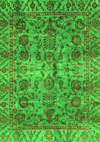 Abstract Green Modern Rug, abs4085grn