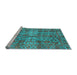 Sideview of Machine Washable Abstract Light Blue Modern Rug, wshabs4085lblu