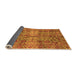 Sideview of Abstract Orange Modern Rug, abs4085org