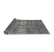 Sideview of Abstract Gray Modern Rug, abs4085gry