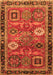 Abstract Orange Modern Rug, abs4086org