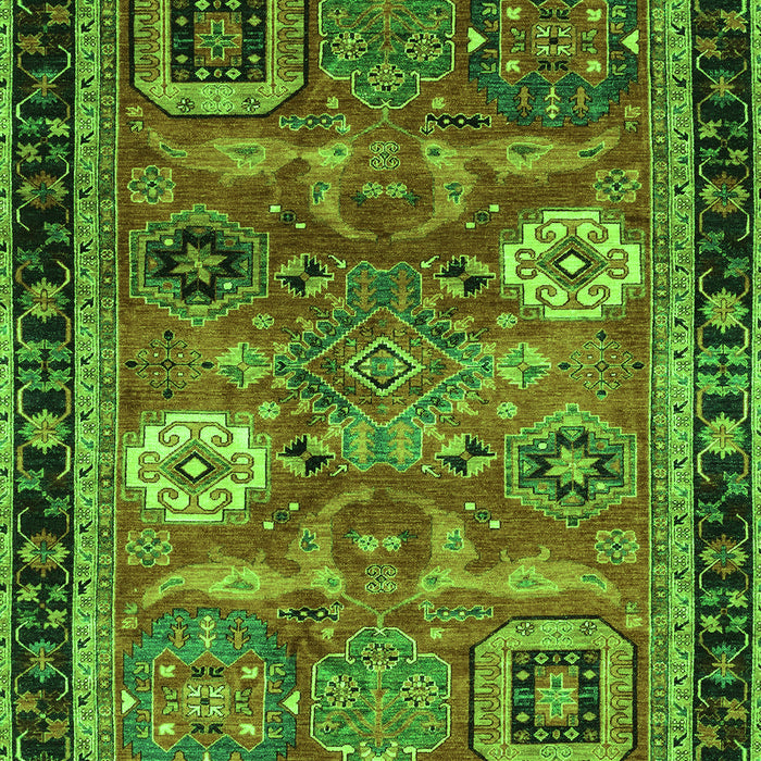 Abstract Green Modern Rug, abs4086grn